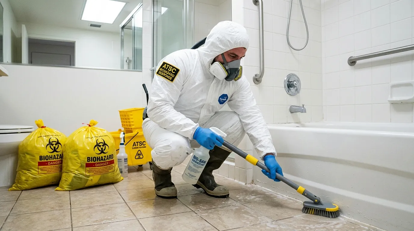 Decontamination equipment deployed for Blood Cleanup in Broadview Park